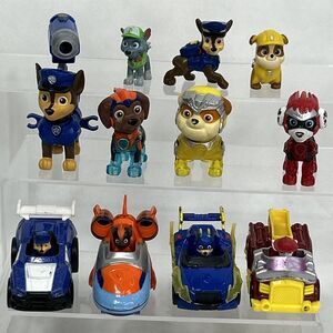 PAW Patrol Pups Vehicle Rescue Lot Chase Zuma Marshall Rocky Rubble Action Pack